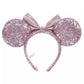 "Pre-Order" TDR - Minnie Pink Heart Embroidered Sequin Ears Headband