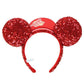 "Pre-Order" TDR - Huey, Dewey, and Louie Sparkly red Hat ears Headband ,TASTY AND FRESH