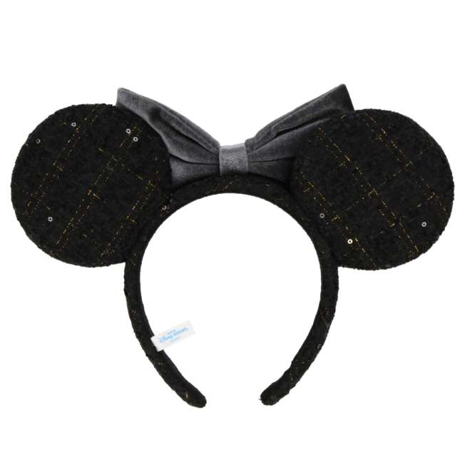 "Pre-Order" TDR - Big Gray Ribbon Black Minnie Ears Headband