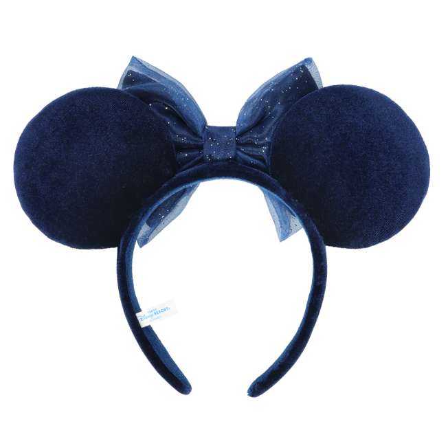 "Pre-Order" TDR - Minnie Ears Headband - Navy Blue Ribbon 2025