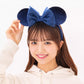 "Pre-Order" TDR - Minnie Ears Headband - Navy Blue Ribbon 2025