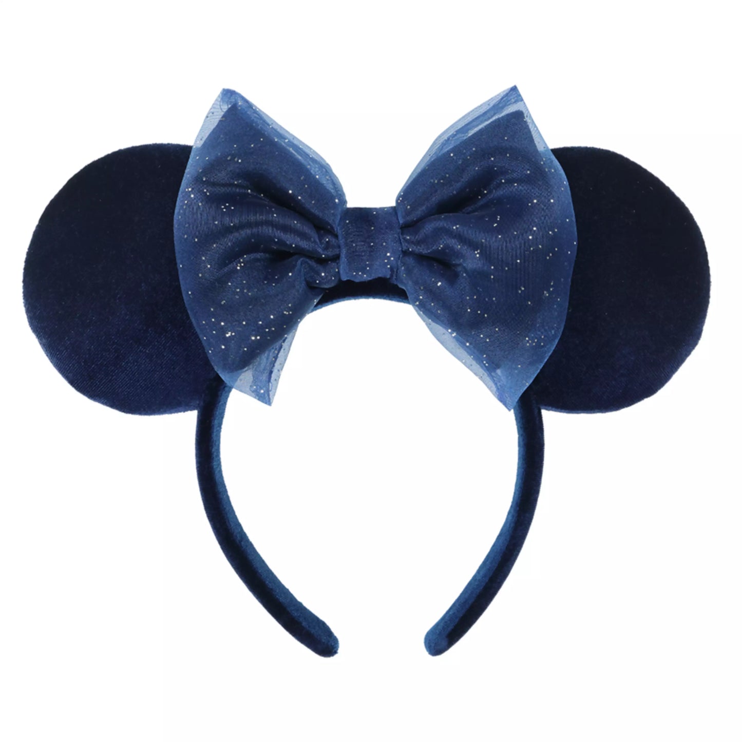 "Pre-Order" TDR - Minnie Ears Headband - Navy Blue Ribbon 2025