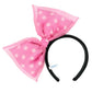 "Pre-Order" TDR - Large Pink Ribbon Polka Dots Minnie Headband