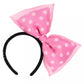 "Pre-Order" TDR - Large Pink Ribbon Polka Dots Minnie Headband