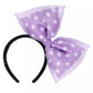 "Pre-Order" TDR - Large Purple Ribbon Polka Dots Minnie Headband