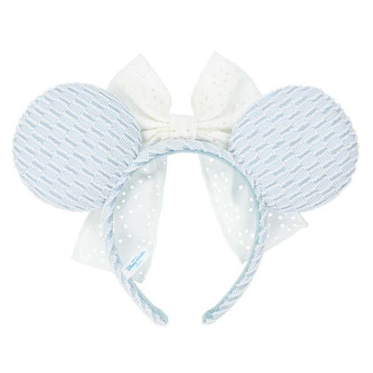 "Pre-Order" TDR - Baby Blue with Lace Bow Minnie Ears Headband