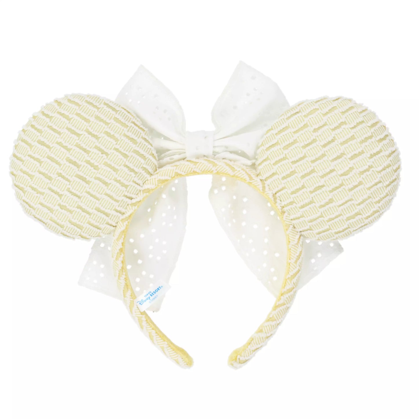 "Pre-Order" TDR - Baby Yellow with Lace Bow Minnie Ears Headband