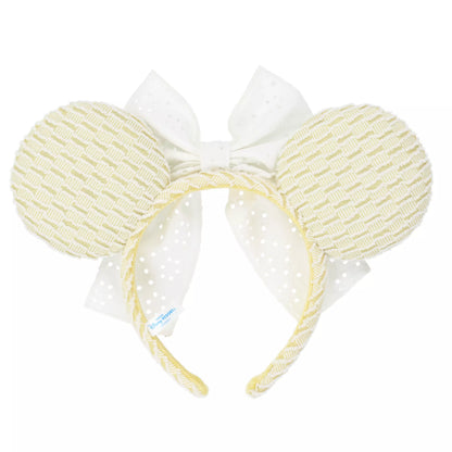 "Pre-Order" TDR - Baby Yellow with Lace Bow Minnie Ears Headband