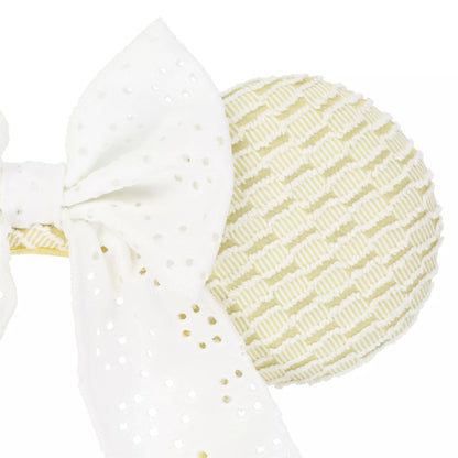 "Pre-Order" TDR - Baby Yellow with Lace Bow Minnie Ears Headband