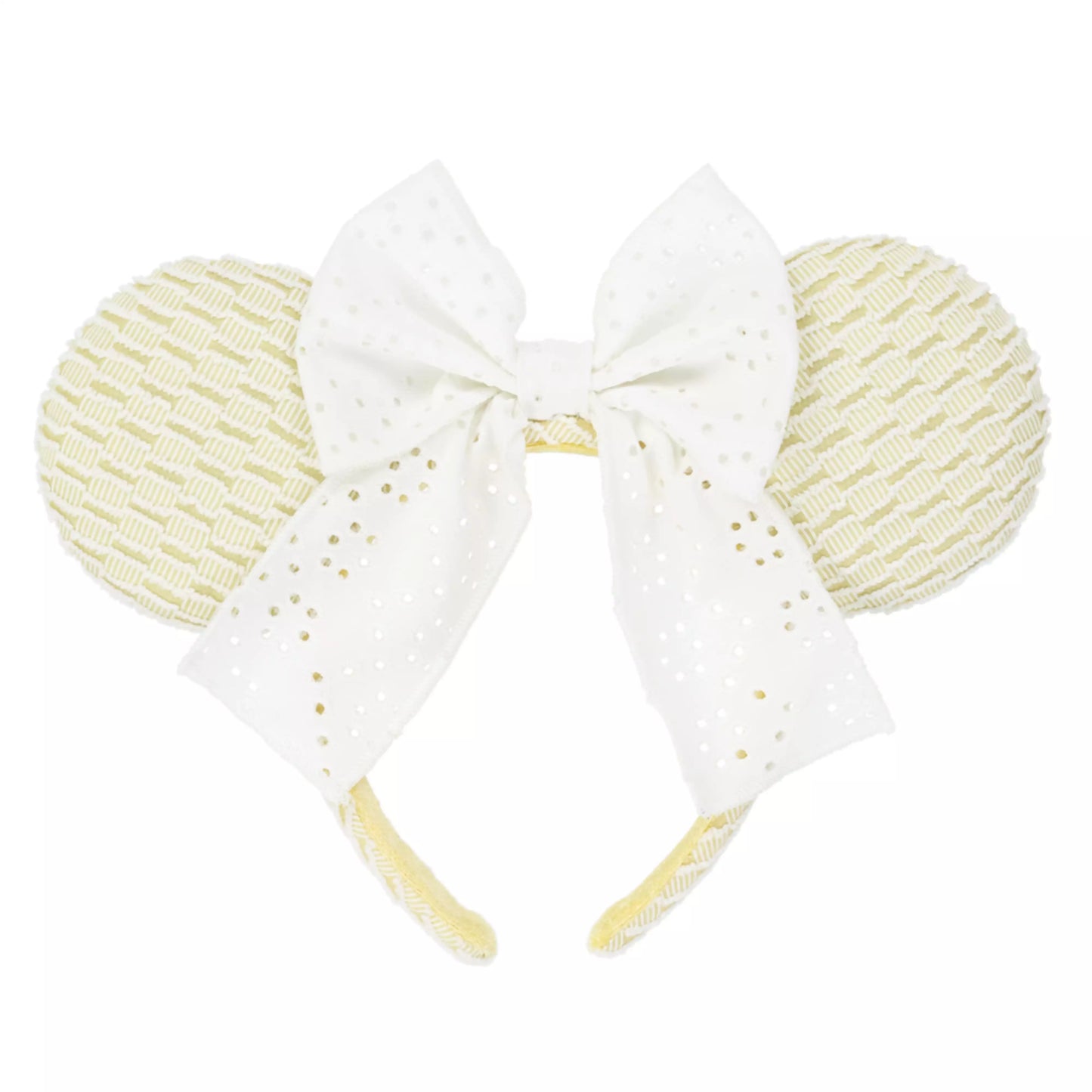 "Pre-Order" TDR - Baby Yellow with Lace Bow Minnie Ears Headband