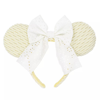 "Pre-Order" TDR - Baby Yellow with Lace Bow Minnie Ears Headband