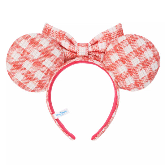 "Pre-Order" TDR - Minnie Ears Headband - Red Checkered 2026
