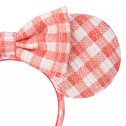 "Pre-Order" TDR - Minnie Ears Headband - Red Checkered 2026