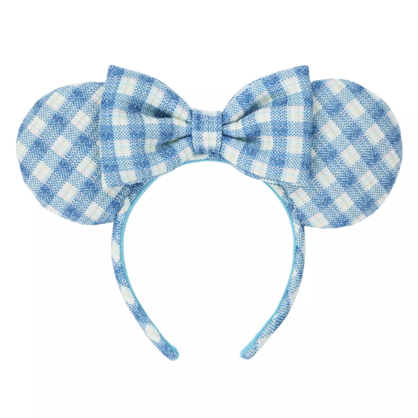 "Pre-Order" TDR - Minnie Ears Headband - Blue Checkered 2026