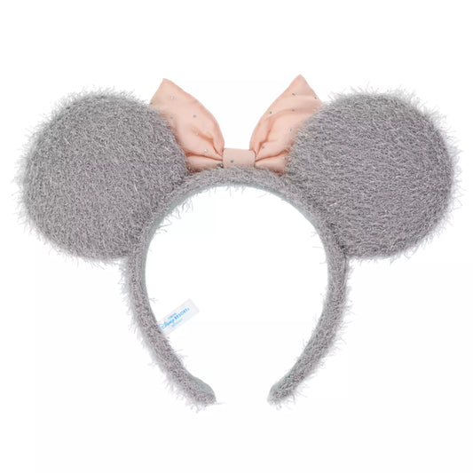 "Pre-Order" TDR - Minnie Mouse Gray Fluffy ears Headband