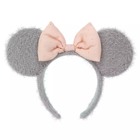 "Pre-Order" TDR - Minnie Mouse Gray Fluffy ears Headband