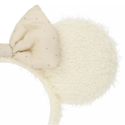 "Pre-Order" TDR - Minnie Mouse White Fluffy ears Headband