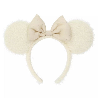 "Pre-Order" TDR - Minnie Mouse White Fluffy ears Headband