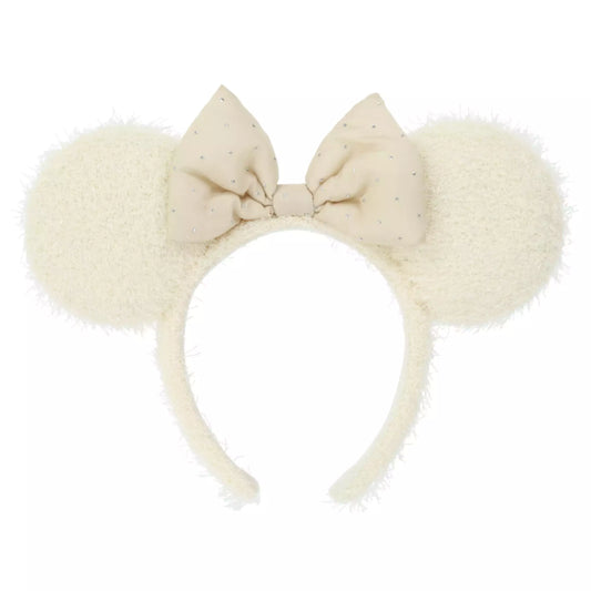 "Pre-Order" TDR - Minnie Mouse White Fluffy ears Headband