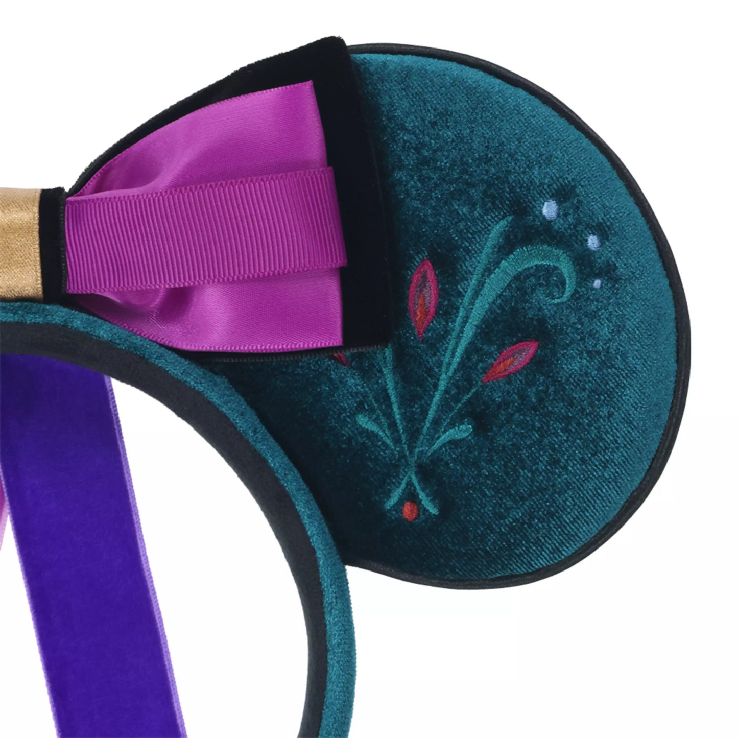 "Pre-Order" TDR - Elsa coronation Ears Headband with Purple Ribbons