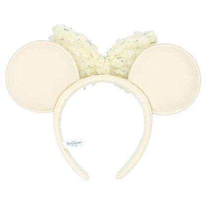 "Pre-Order" TDR - Minnie Sparkly 3D Rosette Tulle Bow Ears Headband for Adults