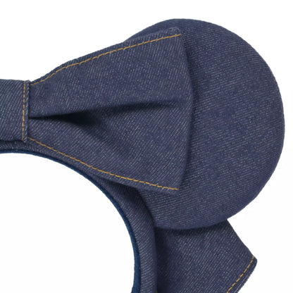"Pre-Order" TDR - Minnie Deep Blue Denim Bow Ears Headband for Adults