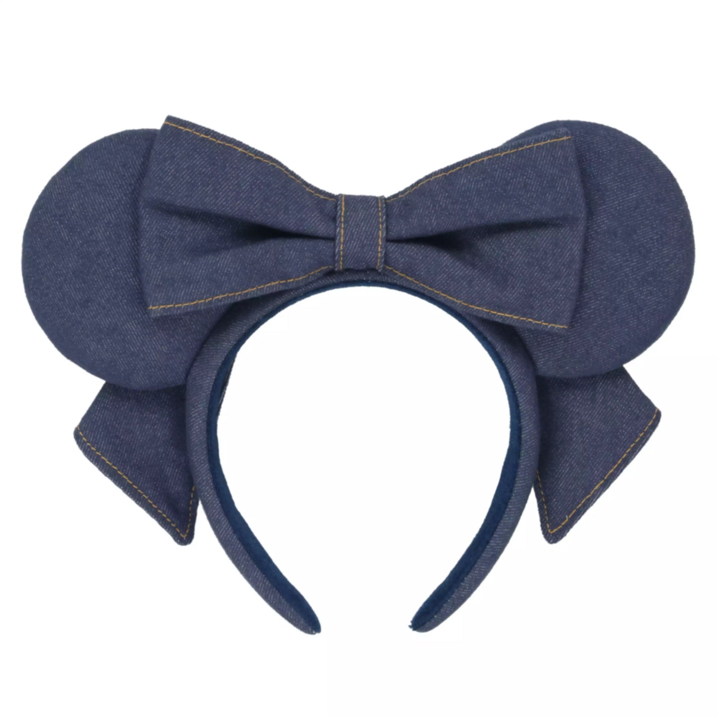 "Pre-Order" TDR - Minnie Deep Blue Denim Bow Ears Headband for Adults