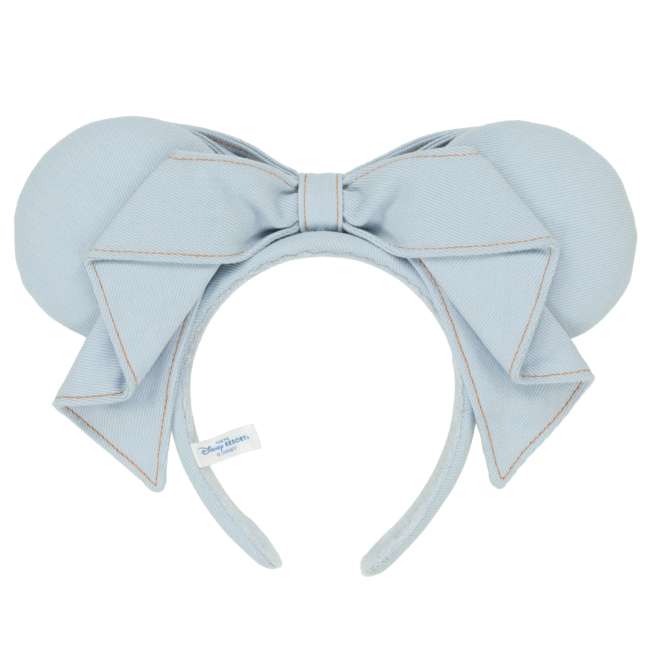 "Pre-Order" TDR - Minnie Light Blue Denim Bow Ears Headband for Adults