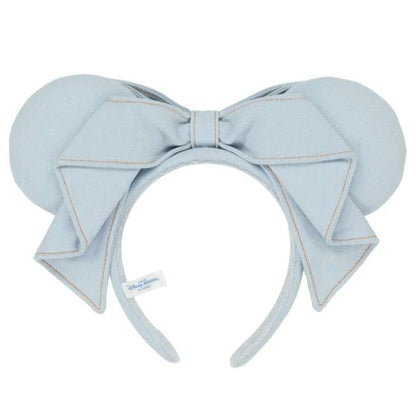 "Pre-Order" TDR - Minnie Light Blue Denim Bow Ears Headband for Adults