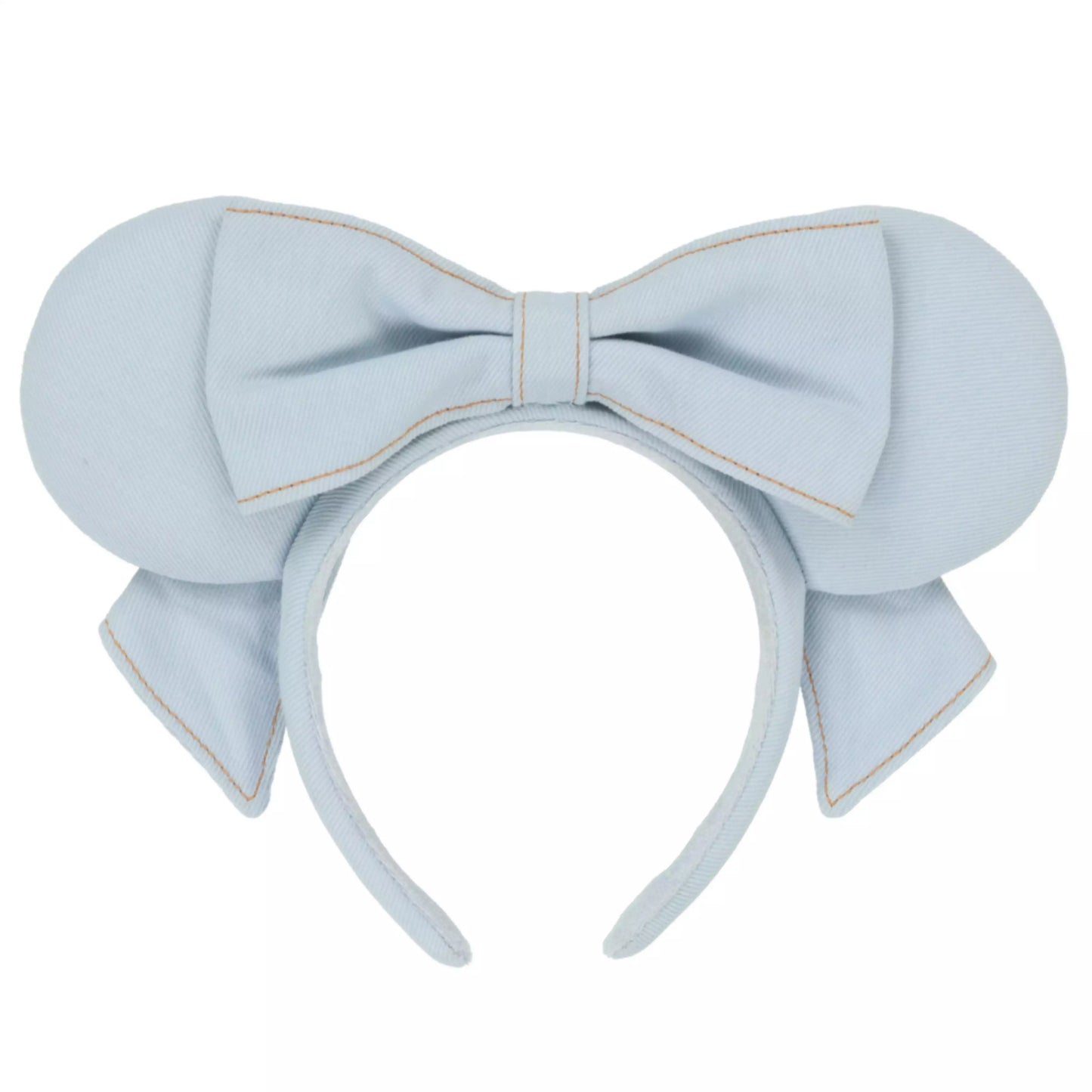 "Pre-Order" TDR - Minnie Light Blue Denim Bow Ears Headband for Adults