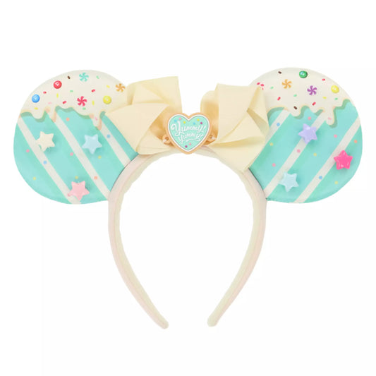 "Pre-Order" TDR - Minnie Mouse Green Ears Headband for Adults, Disney's Palpalooza: Vanellope's Sweet Pop World