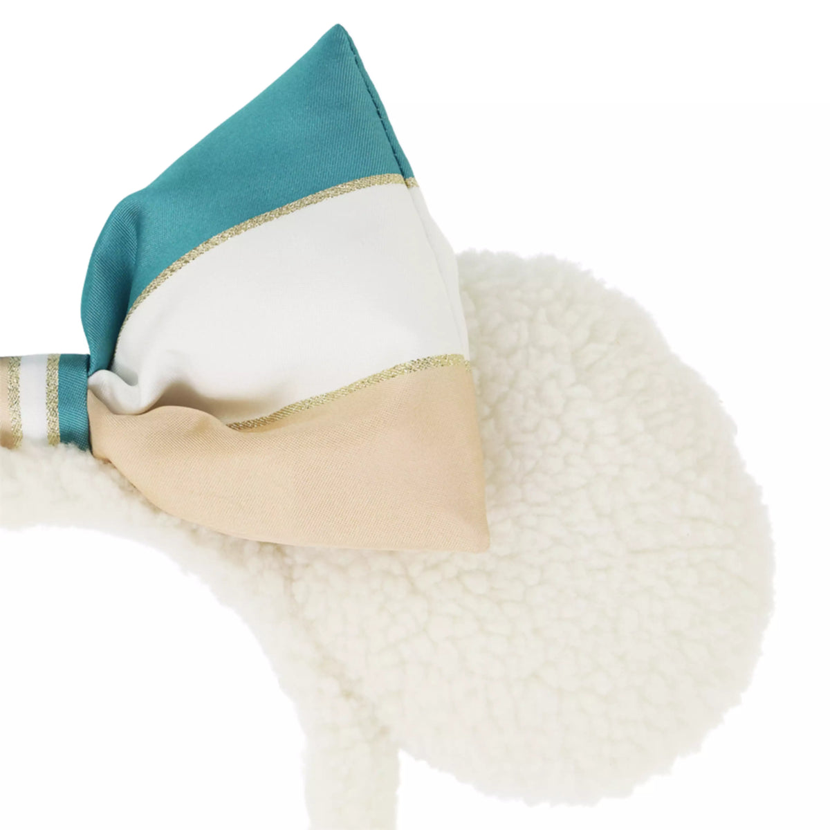 "Pre-Order" TDR - Fluffy White Sherpa Minnie Ears Headband for Adults, 25th Anniversary Sparkling Jubilee