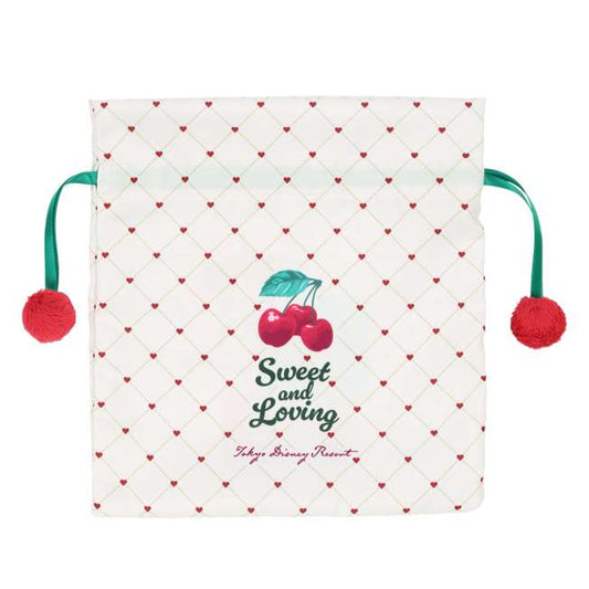 "Pre-Order" TDR - Minnie Mouse Drawstring Bag, WITH THE CHERRY ON TOP 2026