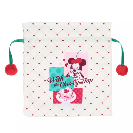 "Pre-Order" TDR - Minnie Mouse Drawstring Bag, WITH THE CHERRY ON TOP 2026