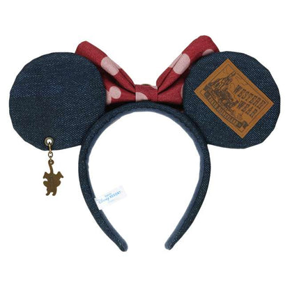 "Pre-Order" TDR - Western Wear Denim Minnie Mouse ears Headband