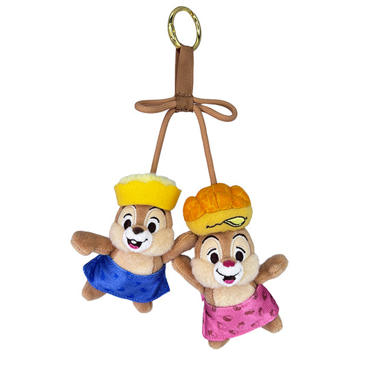 "Pre-Order" HKDL - Chip 'n' Dale Plush Bag Charm, CnD Hong Kong Cuisine 2026