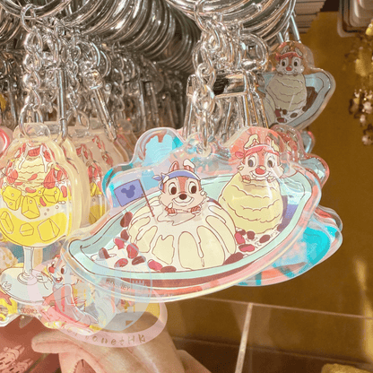 "Pre-Order" HKDL - Chip 'n' Dale Keychain set, CnD Hong Kong Cuisine 2026