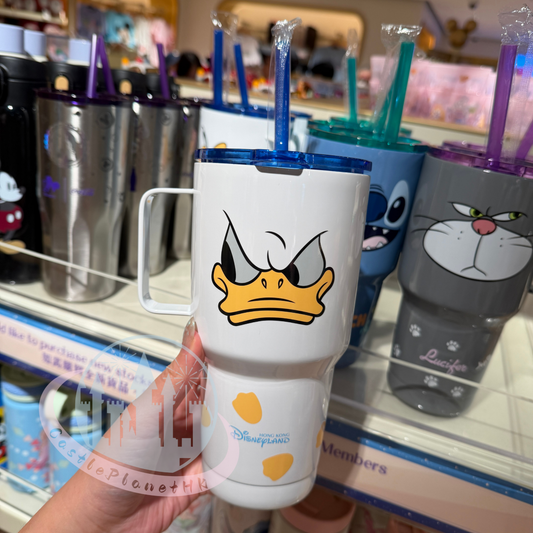 "Pre-Order" HKDL - Donald Duck Face Straw Tumbler with Handle