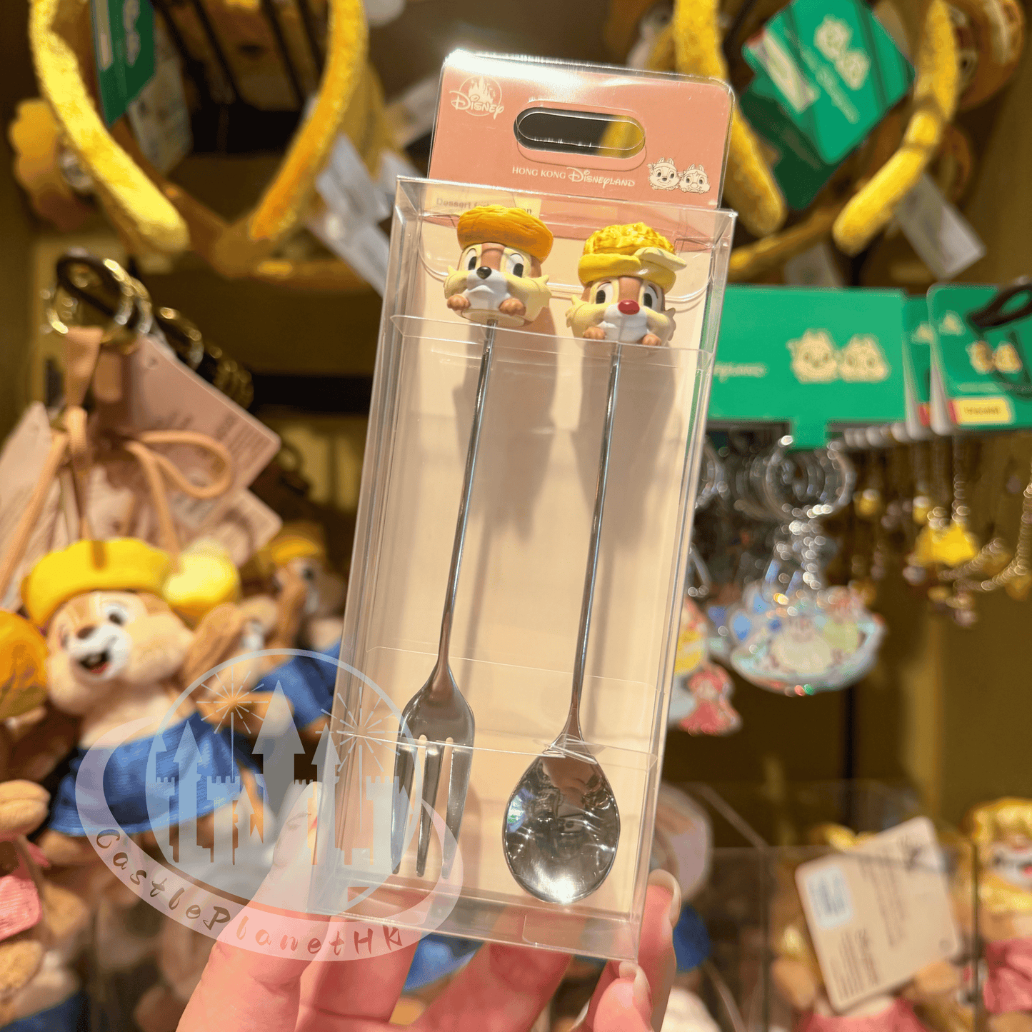 "Pre-Order" HKDL - Chip 'n' Dale Dessert Fork & Spoon, CnD Hong Kong Cuisine 2026