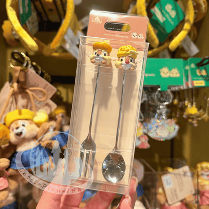 "Pre-Order" HKDL - Chip 'n' Dale Dessert Fork & Spoon, CnD Hong Kong Cuisine 2026