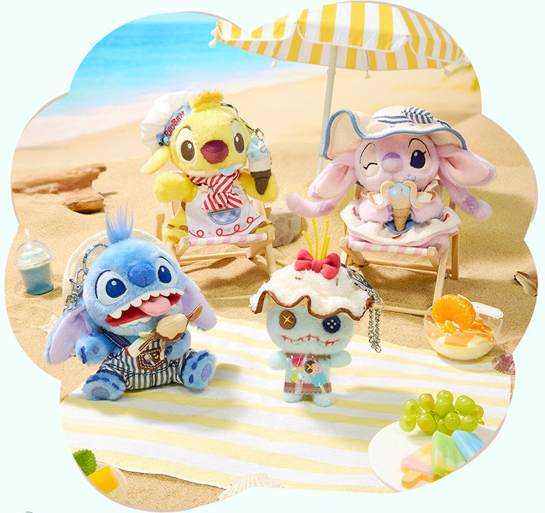 "Pre-Order" SHDS - Stitch Plush Keychain, Summer Stitch and Friends 2026