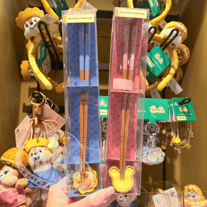 "Pre-Order" HKDL - Chip 'n' Dale Egg Tart Chopstick Set, CnD Hong Kong Cuisine 2026