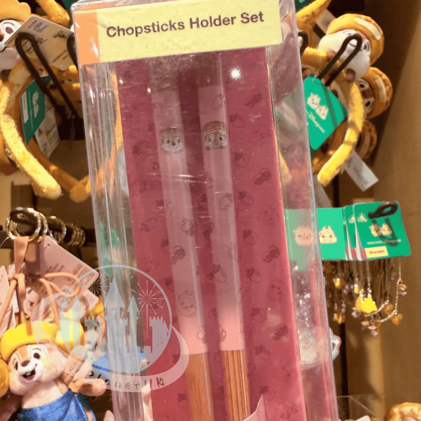 "Pre-Order" HKDL - Chip 'n' Dale Egg Tart Chopstick Set, CnD Hong Kong Cuisine 2026