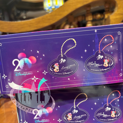 "Pre-Order" HKDL - Mickey & Friends Name Tag Bagcharm Set, HKDL 20th Anniversary Grand Celebration