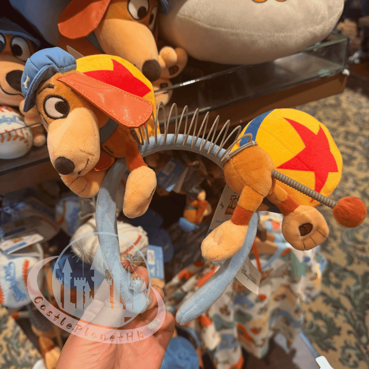 "Pre-Order" HKDL - Baseball Slinky Dog Headband with Pixar Luxo Ball, Toy Story