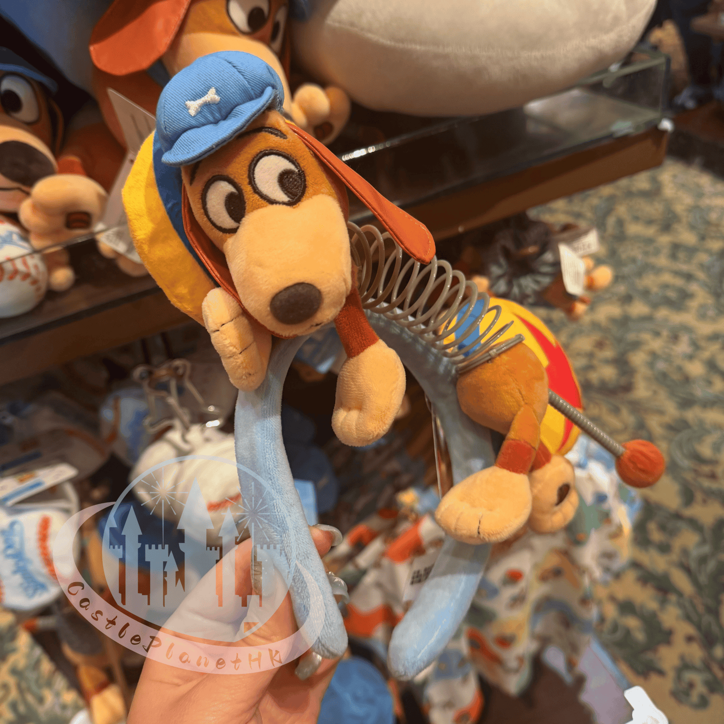 "Pre-Order" HKDL - Baseball Slinky Dog Headband with Pixar Luxo Ball, Toy Story