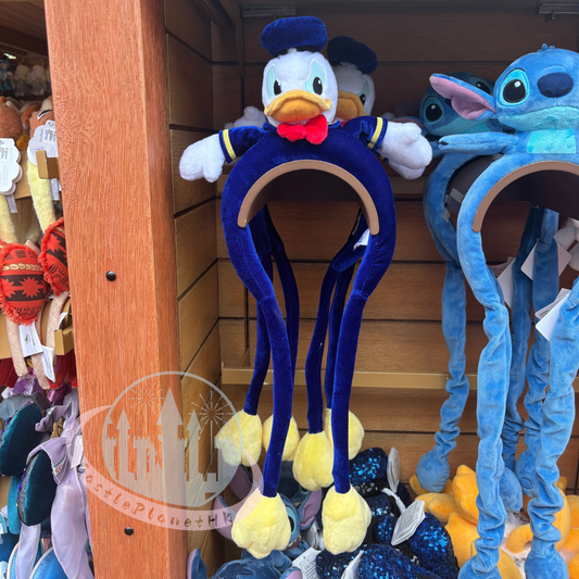 HKDL - Donald Duck Plush Movable Headband【Ready Stock】