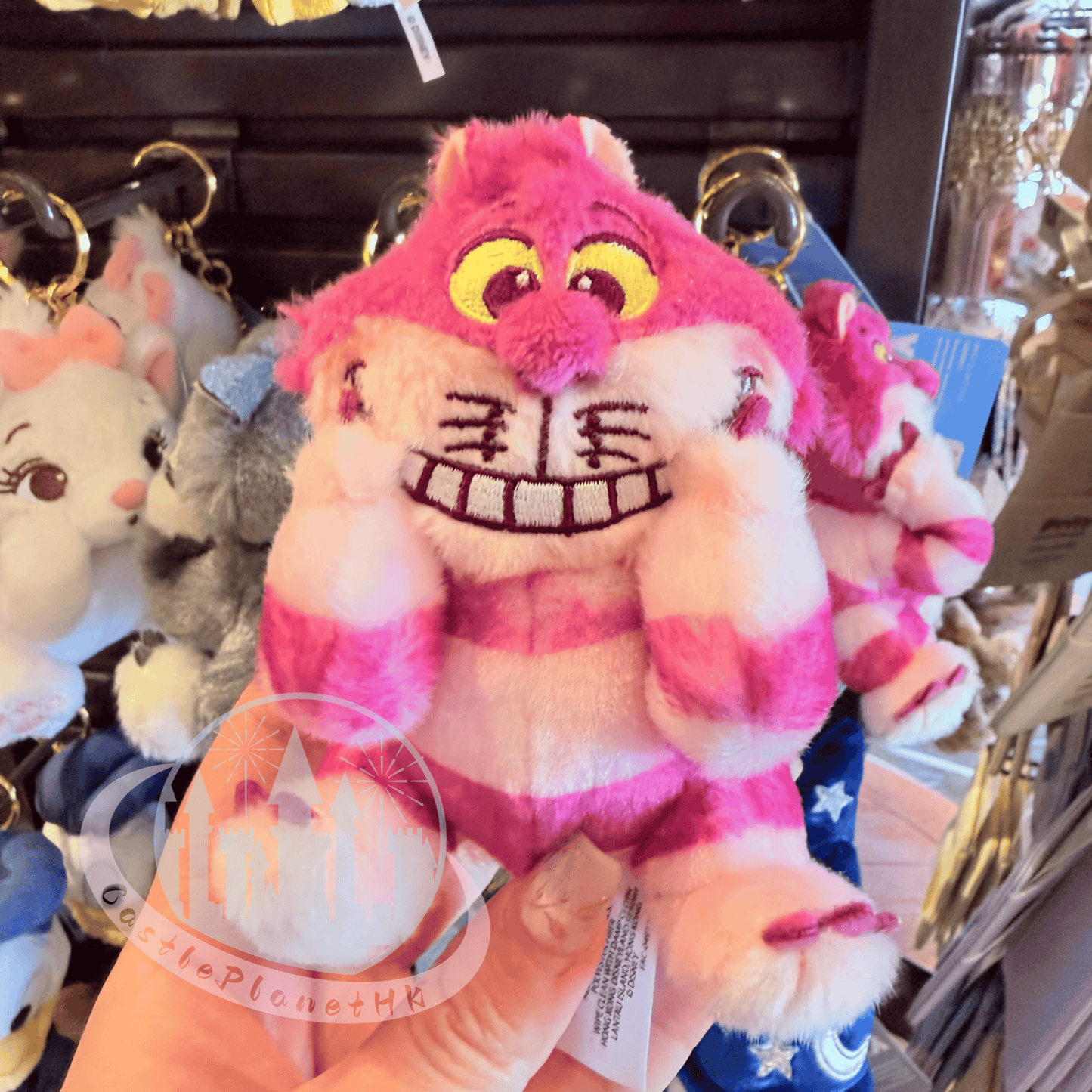 "Pre-Order" HKDL - Cheshire Cat Plush Bag Charm, Sassy Character Series 2026