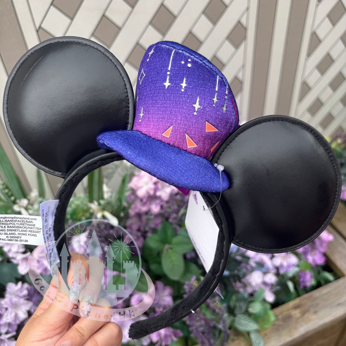 "Pre-Order" HKDL - Mickey Ears Headband Simulated Leather, HKDL 20th Anniversary Grand Celebration