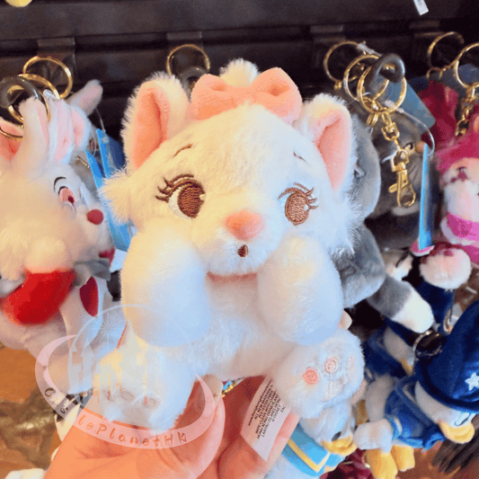 "Pre-Order" HKDL - Marie Plush Bag Charm, Sassy Character Series 2026